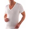 Liabel 3 t-Shirt Uomo Mezza Manica Scollo a v Profondo in Cotone 3828/33 (IT, Testo, M, Regular, Regular, Standard, Bianco)