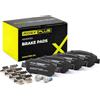 RIDEX PLUS 402B0085P Set d'assale Kit pastiglie freni Anteriore con lamierino anticigolío Compatibilità con TOYOTA AYGO WNB1, KGB1