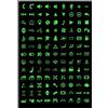 CHICIRIS Adesivi per Pulsanti Auto, Decalcomanie Fosforescenti, Materiale Pet, Adesivi per Luci Auto, Etichette Adesive Resistenti, Decorazione per Interruttori, Interruttori a Bilanciere, (Numero 2)