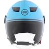 BHR Casco Moto Bambino, Casco Demi-Jet 841 CHILD, Blu Metallico, M