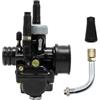 FLFHDUP Carburatore Moto Adatto per Puch Adatto per Yamaha Carburatore Dellorto PHBG DS Racing 17 19 21MM con Tubo a Gomito Dio Jog BWS100(21mm Black)