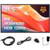 LUCKFOX 21.5 Portable Monitor with Stand for Raspberry Pi 5, 1920 x 1080 FHD, 120Hz Refresh Rate, IPS Panel, Full-featured Type-C, for Raspberry Pi, Gaming Consoles, PC, Smartphone