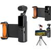 Hesupy per DJI Osmo Pocket 3 Espansione Phone Holder Adapter, Pocket 3 Staffa Stand Telaio Protettivo Filtro Organizzatore Custodia Cold Shoe Adapter Accessori