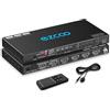 ROFAVEZCO 4K 120Hz HDMI 2.1 Switch 4x1 eARC Audio Extractor VRR ALLM HDCP2.3 ARC HDR10 CEC SPDIF Optical e 3.5mm Audio Out, HDMI Switcher 4 IN 1OUT IR Remote D-olby Digital EDID per PS5 XBOX NVIDIA AMD