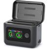 SYMIK Caricabatterie per Insta360 X4 Air Accessori, Custodia Ricarica Rapida 27W Doppio Slot con Display LCD, Hub di Carica Intelligente Bidirezionale per Batteria Insta 360 X4 Air