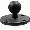 Strg Base per supporti a sfera da 2,5 cm con piastra rotonda AMPS, adattatore per montaggio a base a sfera compatibile con RAM e B Size 1 Ball Systems Doppio braccio a presa (diametro base: 63 mm)