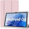HNVHNV Tablet Android 15 da 7 pollici, 9 GB RAM 32 GB ROM 1 TB espandibile, processore quad-core, batteria 3000 mAh, tablet PC, doppia fotocamera, WiFi, Bluetooth, GMS, custodia a prova di caduta