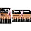 Duracell 14X Duracell AA Plus Alcalina (1 Blister Da 4 Batterie + 1 Blister Da 10 Batterie) 14 Pile Stilo