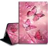 Bxgolkgd Custodia per tablet per Kindle Paperwhite da 6,8 pollici (11a generazione-2021) e Kindle Paperwhite Signature Edition, funzione accensione/spegnimento automatico, farfalla rosa glitterata