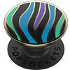 PopSockets: PopGrip - Custodia con parte superiore intercambiabile per telefoni e tablet, motivo a righe selvatiche
