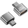 Generico Adattatore USB C - Larghezza di banda ad alta velocità di 60 MB/s, supporto funzione otgs professionale, alloggiamento metallico resistente, compatibilità periferica universale | Connettore pe