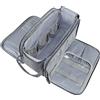Gloppie Borsa da Toilette da Viaggio Toiletry Make Up Bag Resistente All'acqua Wash Bag Organizer Travel per Articoli da Toeletta con Appendere Organizer Cosmetici per Borsa Porta Trucchi, Grigio