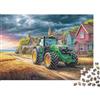 UVTMWVTCUSIQ Puzzle da 1000 Pezzi Trattore per Adulti Puzzle Carta Paesaggio Rurale Decorazione Parete 38x26cm/1000pcs