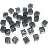MISUVRSE 200 cubi colorati in acrilico a 6 lati, 8 mm, D6, quadrati, angoli trasparenti, gioco da tavolo educativo per bambini