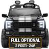Mondial Toys Ford F150 Shelby Raptor 24V Maxi Fuoristrada 2 Posti Auto Macchina Elettrica per Bambini Telecomando Luci a Led Bluetooth Ammortizzatori Carico Massimo 60 Kg Nero Shelby
