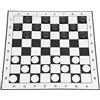 Naroote Set di Dama, Tavola Pieghevole da Gioco Internazionale di Dama con Pezzi degli Scacchi Squisiti per attività Familiari di Viaggio all'aperto Al Coperto