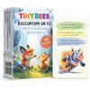 Tiny Bees Raccontami un Po' - Carte di Conversazione per Bambini 5+, 50 Carte Illustrate con 150 Domande in Italiano, Gioco Educativo Emozionale per Genitori e Figli