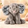 Smile lab Elefantino Peluche Personalizzato Peluche Elefante con 8 Foto Nascoste nelle Orecchie Regalo Personalizzato per Coppia Anniversario San Valentino Compleanno Natale