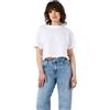 Noisy may Maglietta da Donna Nmalena S/S O-Neck Semicrop Top FWD Noos, Bianco, XS