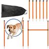 Generico Attrezzatura per Agility Dog - Percorso ad Ostacoli per addestramento con Tunnel, Playset Speed e Agility | Attrezzature Esterne per Cani: Giardino, Spiaggia, Giochi, Sport all'Aria