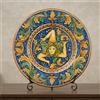Ceramiche di Caltagirone Sofia Piatto Trinacria in Ceramica di Caltagirone — Ornato Calatino - 37 cm / Serie Ornato Calatino