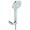Ideal Standard B2239AA Idealrain EVO Round Minikit doccia, con doccetta diametro da 110 mm, tubo flessibile e supporto a muro, cromato