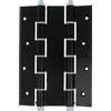 Amig - Cerniera a Doppia Azione Mod. 3035 con Bordo Quadrato | Alluminio | 180 x 133 x 4 mm | Chiusura Automatica e Regolazione della Potenza | Chiave Allen | Porte con Spessore Mass. 35 mm | Argento