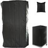Skyour Cover per altoparlante da esterno da parete per esterni e interni, impermeabile, per patio e Bluetooth, con mini casse di supporto, protezione antipolvere (1 pezzo - nero)