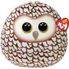 Ty Whoolie Owl Squish a Boo 25,4 cm - Beanies da spremere per bambini - Peluche morbido da collezione