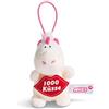 NICI 44984 - Ciondolo a Forma di Unicorno Theodor con Scritta 1000 Baci, 8 cm, Colore: Bianco/Rosa