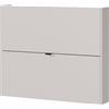 GERMANIA DIE MÖBELMACHER Germania Scarpiera 1368-605 GW-Ameca, in Cashmere/Rovere, profondità ridotta - ideale per corridoi stretti, 100 x 83 x 18 cm (LxAxP)