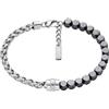 Diesel Bracciale da uomo prodotto è realizzato in acciaio inossidabile e di colore argento, con finitura mista. Lunghezza:195mm + 15mm, W:9mm. La referenza è: DX1647931.