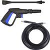 MeevrgR Kit con impugnatura spray per idropulitrice Bosch con ugello regolabile con tubo da 5 m (nero) - leggero ed ergonomico per auto, patio (set2)