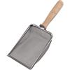 MeevrgR Pala da giardino con manico in legno e setaccio per il terreno per separare il terreno ricco di sostanze nutritive dai detriti nelle aiuole e nel compost (1 mm)