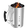 QuliMetal Camino di accensione a carbone XL per Weber 7416, accenditore con doppia maniglia, accessori per barbecue a carbonella