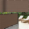 CUIMEI Rete Ombreggiante 0.6 x 1 m, HDPE 180G M²Protezione Della Privacy, Asciugatura Rapida e Antistrappo, Anti-Peeping, Balcone Schermi Protettivi con Fascette per Balcone, Marrone