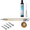 Maanta - Ancoraggio a parete per vele ombreggianti (Acciaio Zincato, Beige 1 Kit Parete Muscle x3 + 4 barre filettate + chimico)
