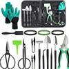ULISSE Kit bonsai per albero bonsai Set di Attrezzi da Giardino 24 pezzi Strumenti attrezzi principianti include forbici Idea Regalo ottimo per Bonsai piante giardinaggio