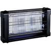 INTEC - Lampada Anti Zanzara Neon UV 20W Interno/Esterno - Trappola per insetti nera 80m² Griglia ad alta tensione Elimina mosche, zanzare e insetti volanti