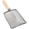 MeevrgR Pala da giardino con manico in legno e setaccio per il terreno per separare il terreno ricco di nutrienti dai detriti nelle aiuole e nel compost (1,5 mm)