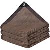 Generic Parasole per esterni, rete a rete traspirante con blocco UV, con occhielli, parasole per giardino, , terrazza, cortile, balcone, giardino, serra