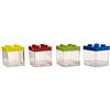 Generico 12 PZ Scatola Plexiglass portaconfetti MATTONCINO Costruzioni Bomboniera
