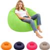 Bcuuozeeing Pouf gonfiabile - 103 x 60 cm, divano gonfiabile, per esterni, per interni, soggiorno, camera da letto, super morbido, poltrona relax, verde