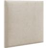 LIKMA Pannelli di Rivestimento Imbottiti Crema 80x45 cm Facile da Installare Testiera Letto Matrimoniale 3D avec Schiuma Decorativi Tessuto: Riviera 21