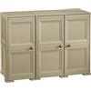 Tontarelli S.p.A. Armadio 3 2 Moduli, Ante Lisce Mobile Contenitore, Talpa, 118 x 43 x h 85.5 cm