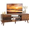 WLIVE Supporto TV per TV da 55 60 pollici, Mid Century Modern TV Console, centro di intrattenimento con archiviazione per soggiorno