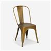 Produce Shop sedie Design Industriale Metallo Vintage Shabby Chic Stile Steel Old - Gold