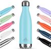 Mont-Clair H2O Borraccia Termica 750ML in Acciaio Inox, Borracce Termiche - 12h di Bevanda Calda e 24h di Bevanda Fredda - Senza BPA, Bottiglia Acqua, Borraccia 750ML Blu pastello