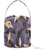 sanluoli Elegante borsa portatile per uncinetto con calle bianche e viola vintage per uncinetto