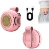 Lumelia Bryzy Air Mini Ventilatore Portatile, Direzione Del Flusso D'aria Regolabile A 360°, Può Essere Agganciato Alla Cintura O Al Collo, Ideale Per Le Attività All'aperto E I Viaggi (Rosa)